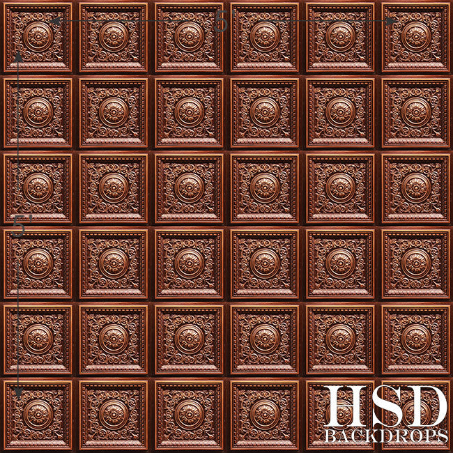 Bronze Tin Tile - HSD Photography Backdrops 
