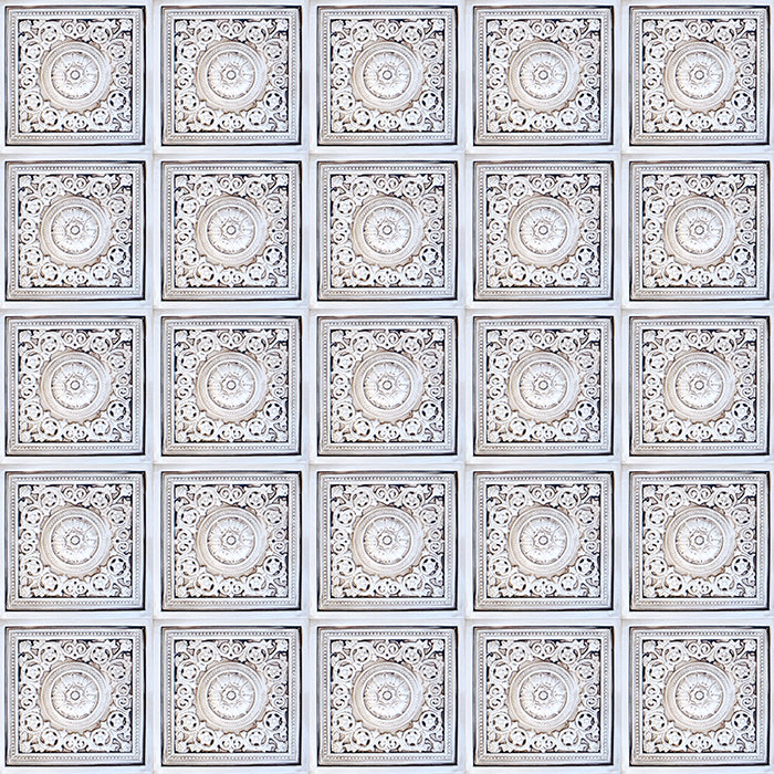 Vintage White Tin Tiles - HSD Photography Backdrops 