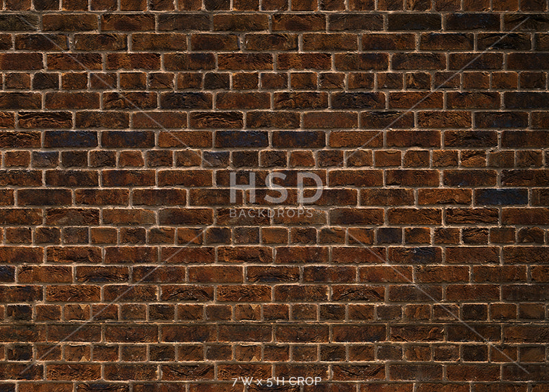 Dark Brick Wall Floor Mat - HSD Photography Backdrops 