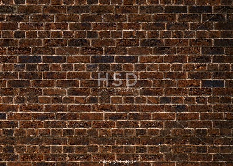 Dark Brick Wall - HSD Photography Backdrops 