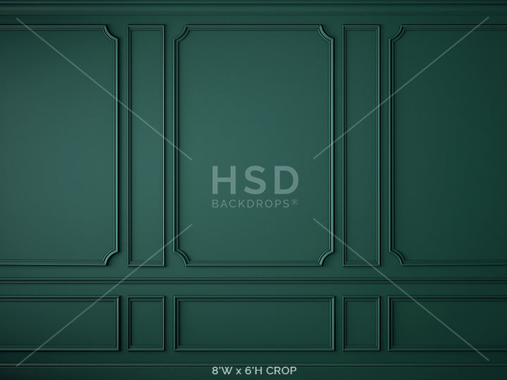 Elegant Emerald Wall - HSD Photography Backdrops 