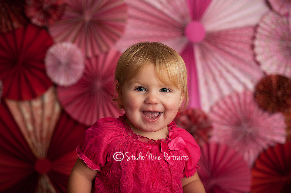 Valentine's Pinwheel Fans - HSD Photography Backdrops 