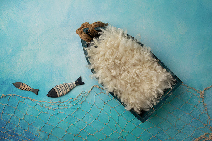Newborn Digital Backdrop | Deep Sea Fishing II - HSD Photography Backdrops 