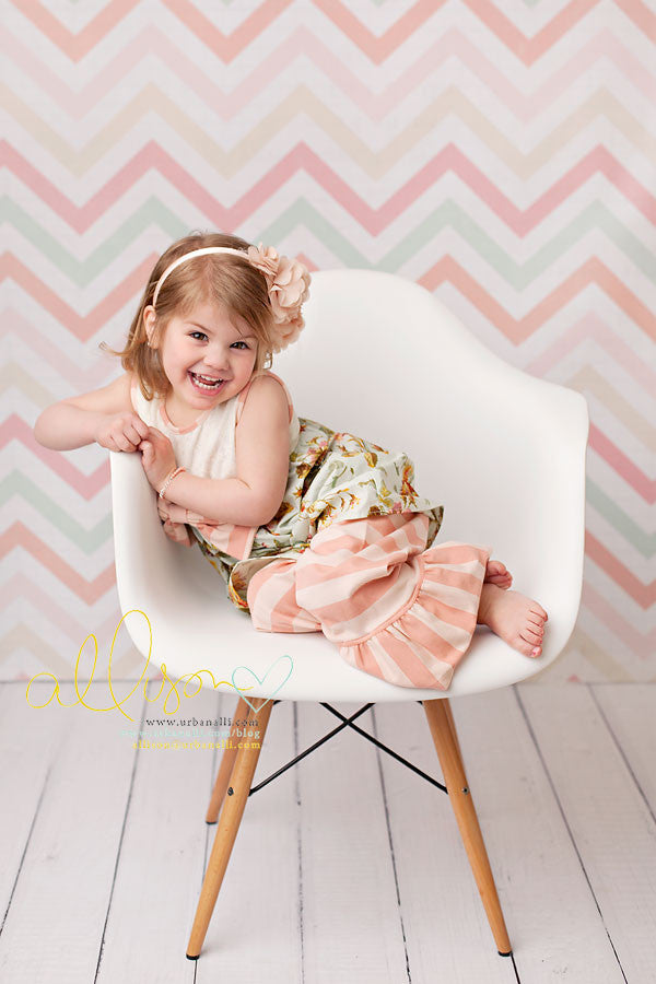 Pastel Chevron - HSD Photography Backdrops 