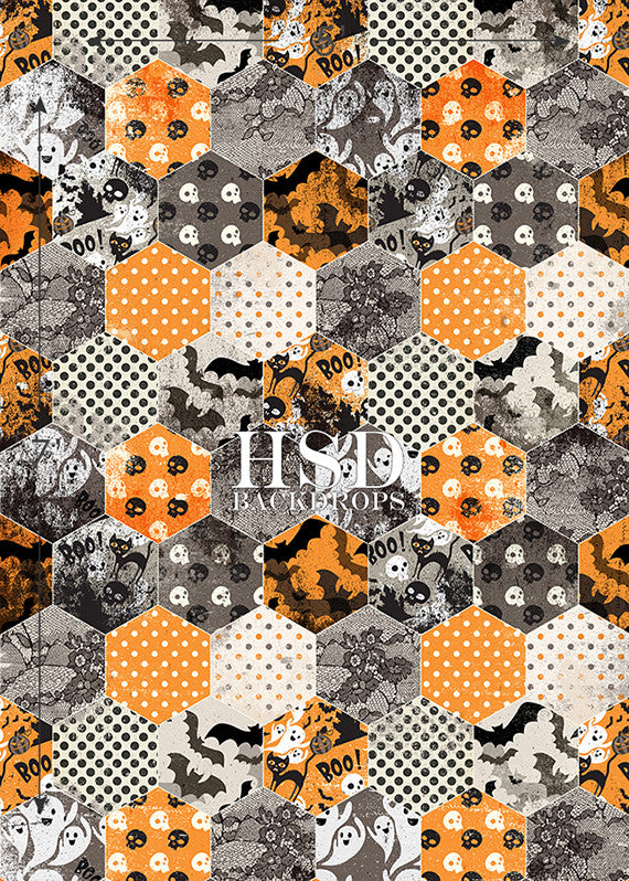 Vintage Halloween Quilt - HSD Photography Backdrops 