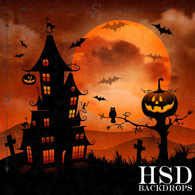 Haunted Halloween - HSD Photography Backdrops 