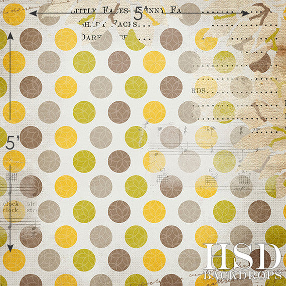 Grunge Polka Dots I - HSD Photography Backdrops 