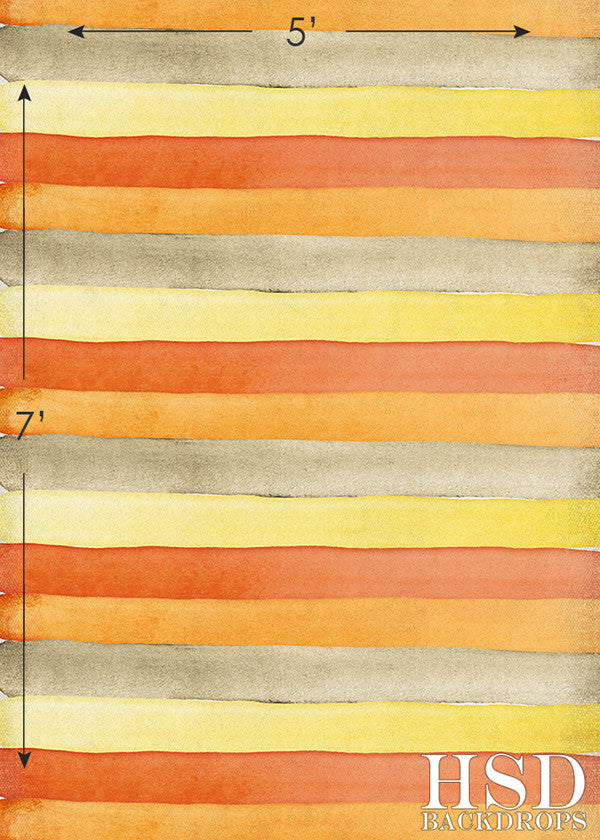 Fall Watercolor Stripes - HSD Photography Backdrops 