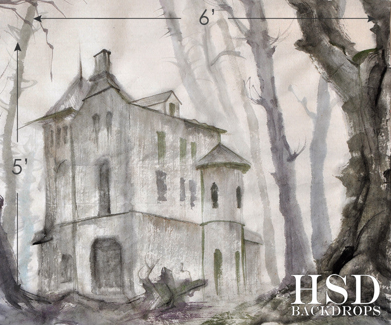 Haunted House - HSD Photography Backdrops 