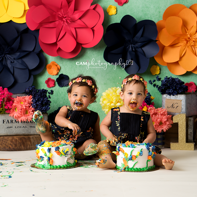 Paper Flowers Set Up - HSD Photography Backdrops 