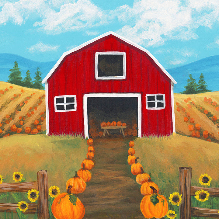 Country Pumpkins - HSD Photography Backdrops 