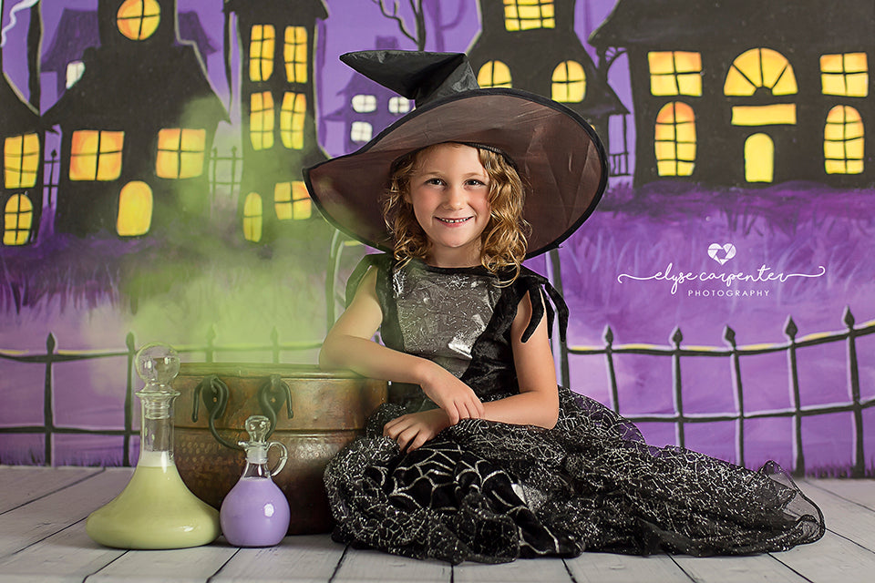Haunted Village - HSD Photography Backdrops 