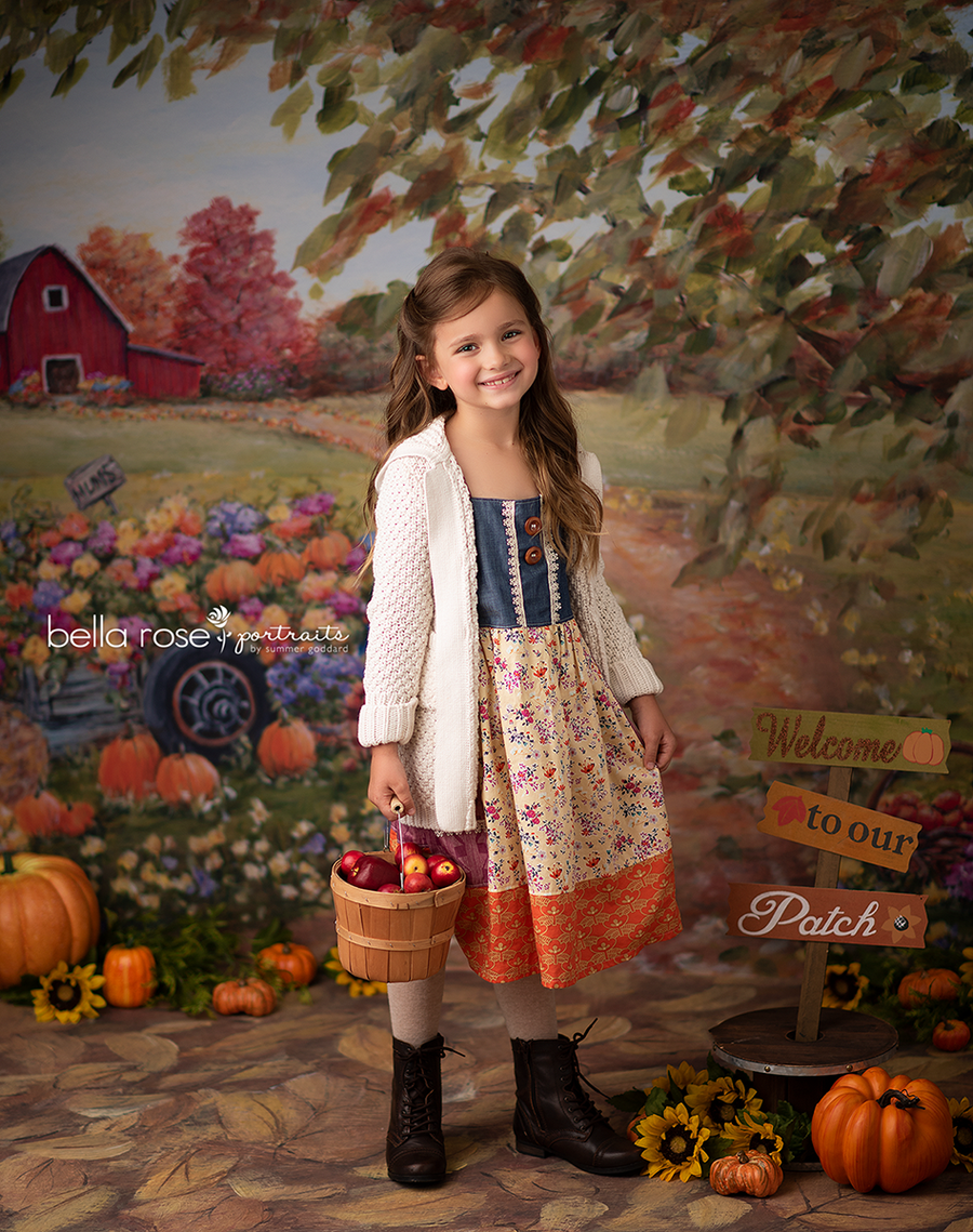 Harvest Season Fall Photo Background - HSD Photography Backdrops 