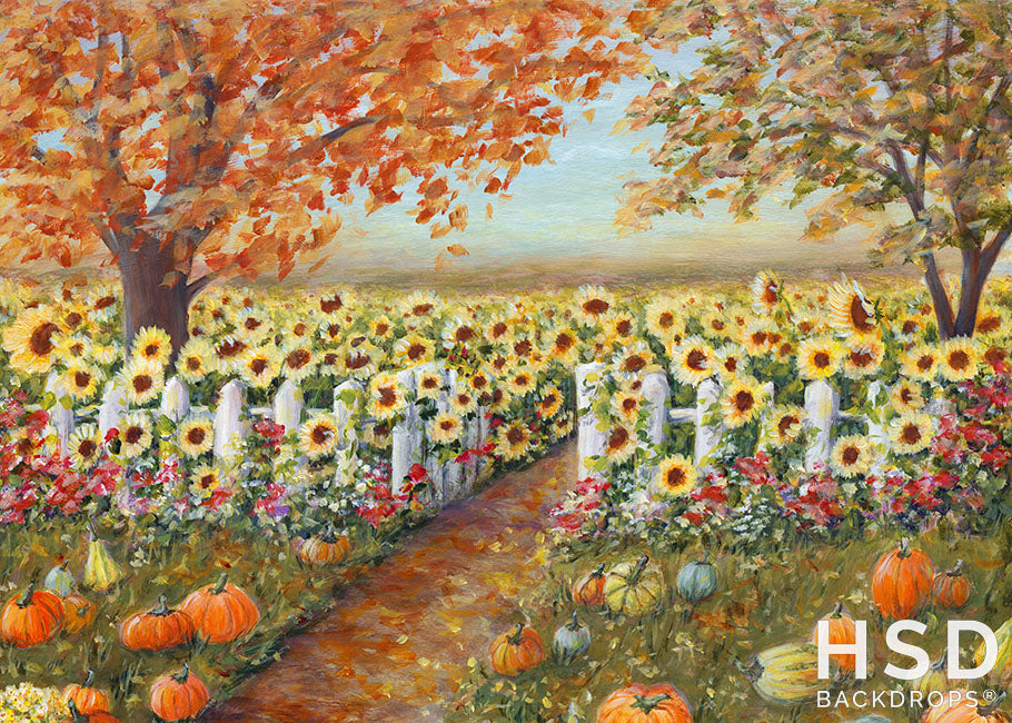 Sunflower Field - HSD Photography Backdrops 