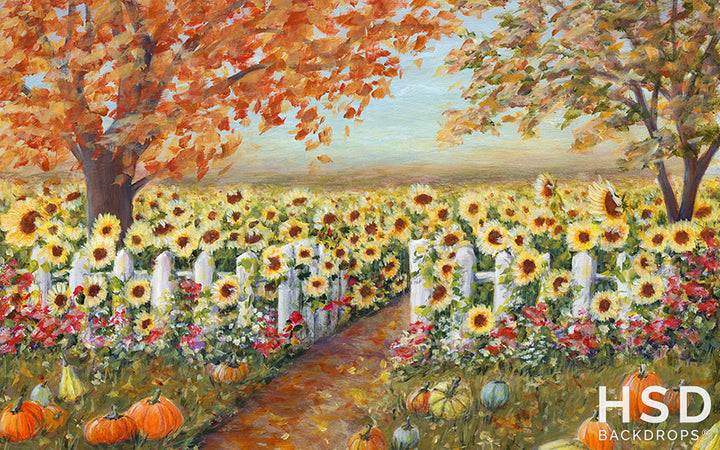 Sunflower Field - HSD Photography Backdrops 