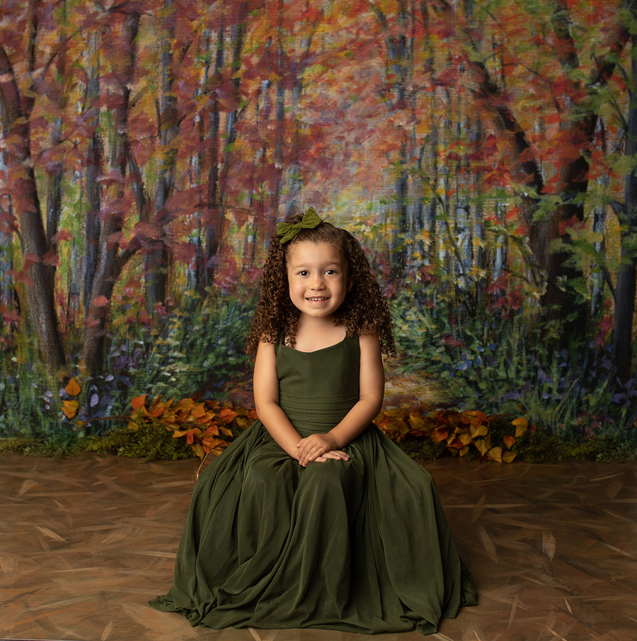 Fall Forest Photo Backdrop - HSD Photography Backdrops 