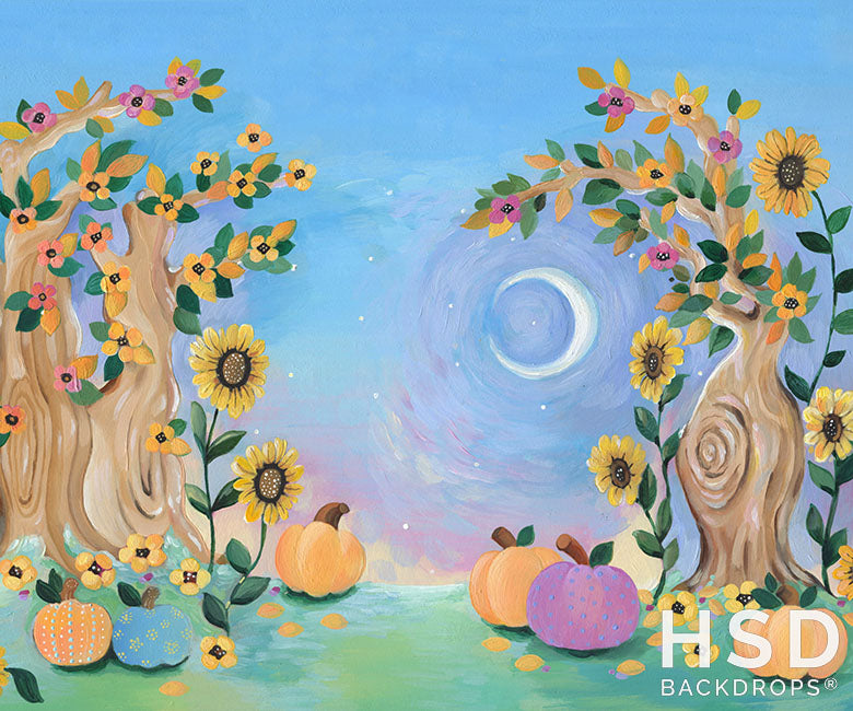 Whimsical Fall Painted - HSD Photography Backdrops 