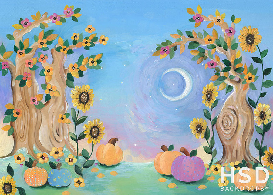 Whimsical Fall Painted - HSD Photography Backdrops 