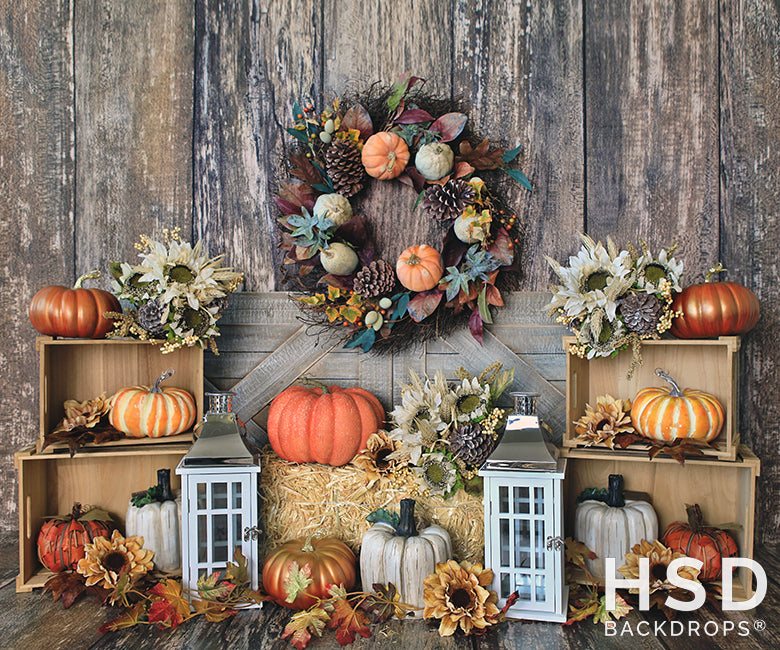 Farmers Market Fall Set Up - HSD Photography Backdrops 