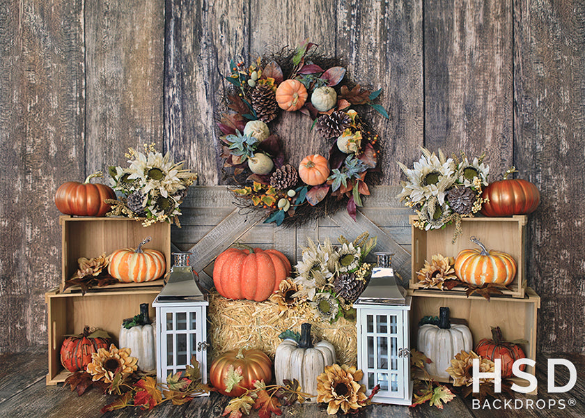 Farmers Market Fall Set Up - HSD Photography Backdrops 