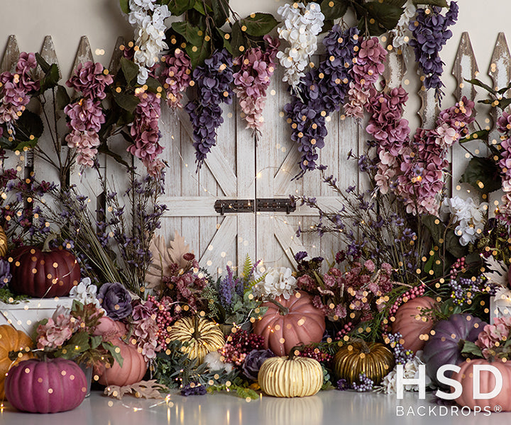Pumpkin Princess Fall Photography Backdrop with Fall Photo Props – HSD ...