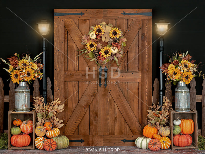 Fall Door Photography Backdrop for Pictures. Autumn Photo Backdrop ...