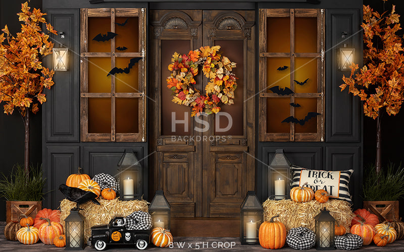 Halloween Porch - HSD Photography Backdrops 