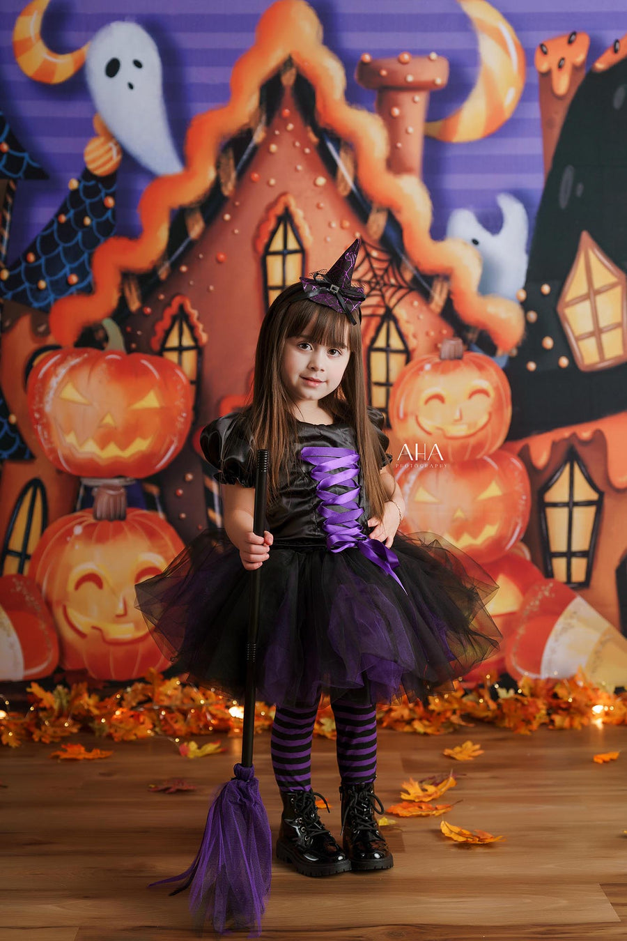 Gingerbread Halloween Village - HSD Photography Backdrops 