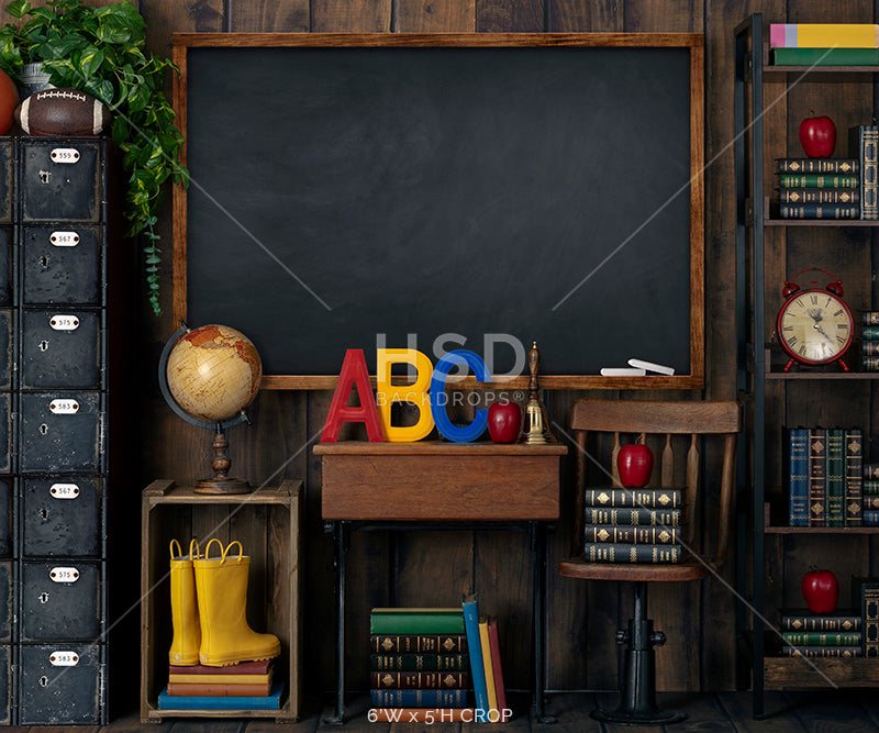 Vintage Classroom - HSD Photography Backdrops 