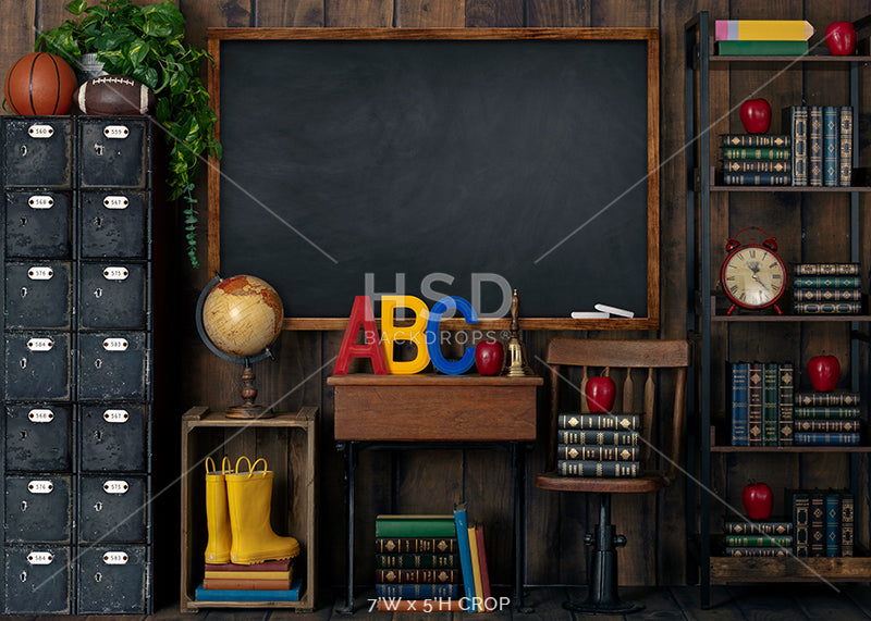 Vintage Classroom - HSD Photography Backdrops 