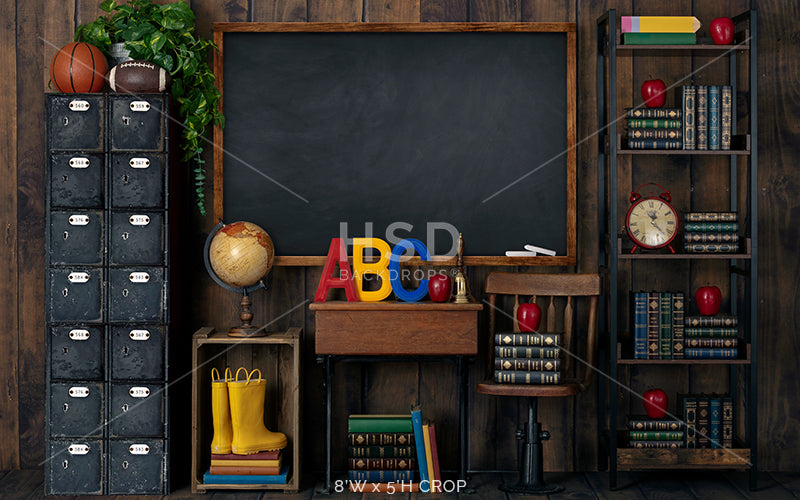 Vintage Classroom - HSD Photography Backdrops 