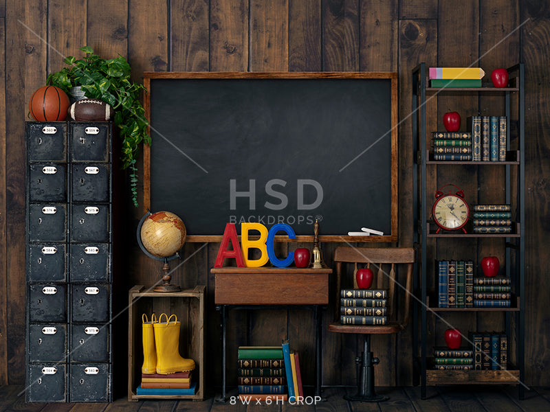 Vintage Classroom - HSD Photography Backdrops 