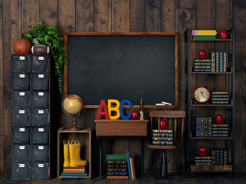 Back to School Classroom Photo Backdrop for Photography 