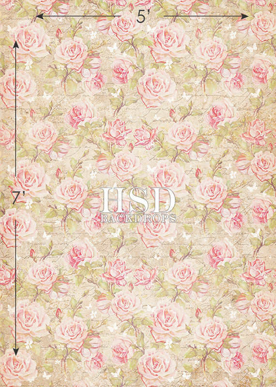 Heather Floral - HSD Photography Backdrops 