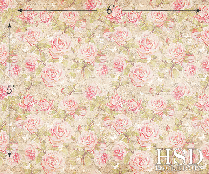 Heather Floral - HSD Photography Backdrops 