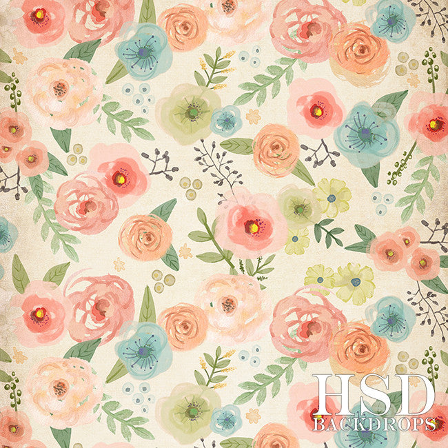 Riley Floral - HSD Photography Backdrops 