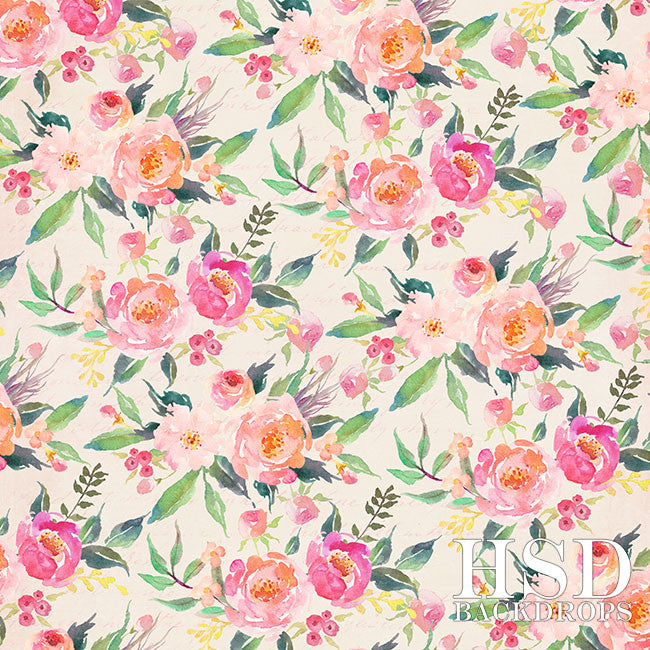 Aria Floral - HSD Photography Backdrops 