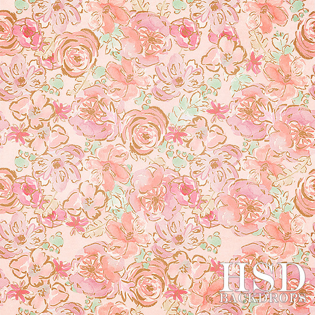 Paisley Floral - HSD Photography Backdrops 