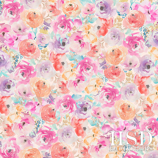 Serenity Floral - HSD Photography Backdrops 