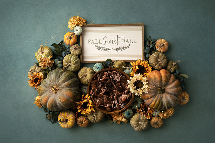 Fall Sweet Fall (Blue) | Digital - HSD Photography Backdrops 
