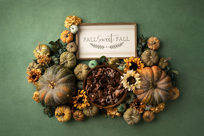 Fall Sweet Fall (Green) | Digital - HSD Photography Backdrops 