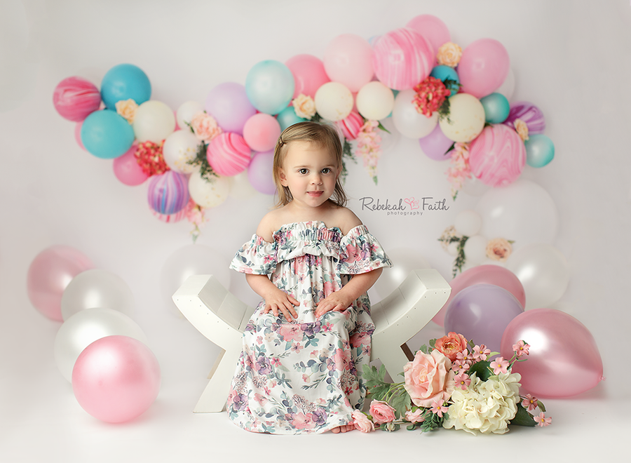 Blooms & Balloons - HSD Photography Backdrops 