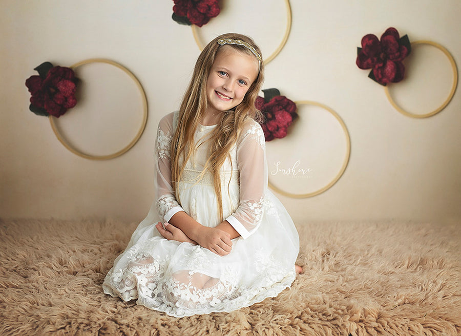 Christmas Floral Hoops - HSD Photography Backdrops 
