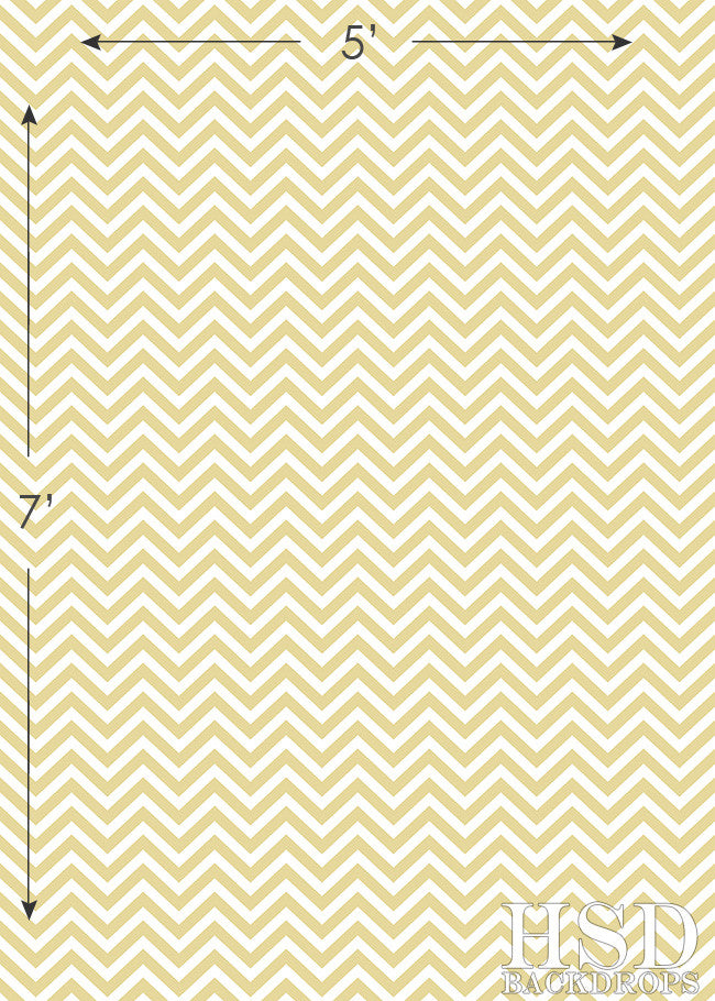 Soft Yellow Chevron - HSD Photography Backdrops 