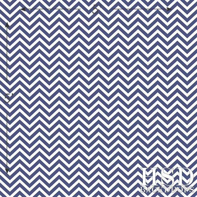 Navy Chevron - HSD Photography Backdrops 