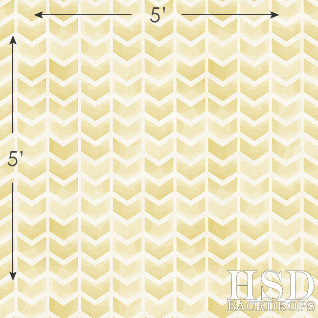 Yellow Gold Chevron Arrows - HSD Photography Backdrops 