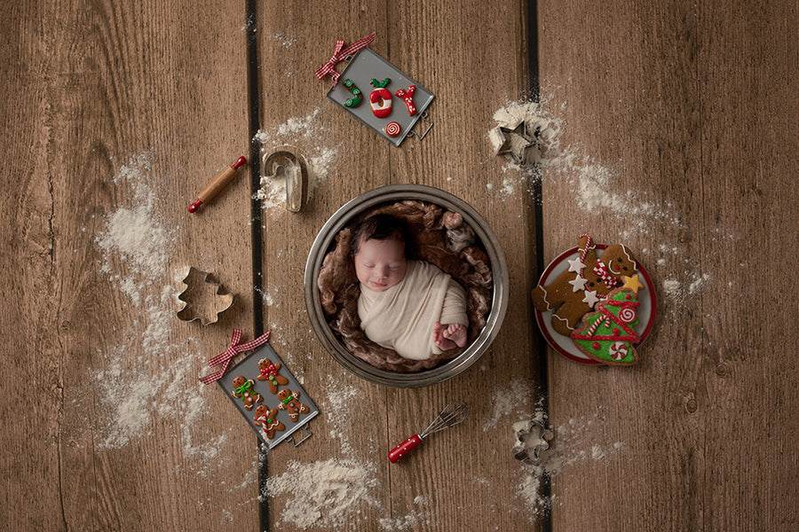 Gingerbread Cookies | Gingerbread Coll. | Digital - HSD Photography Backdrops 