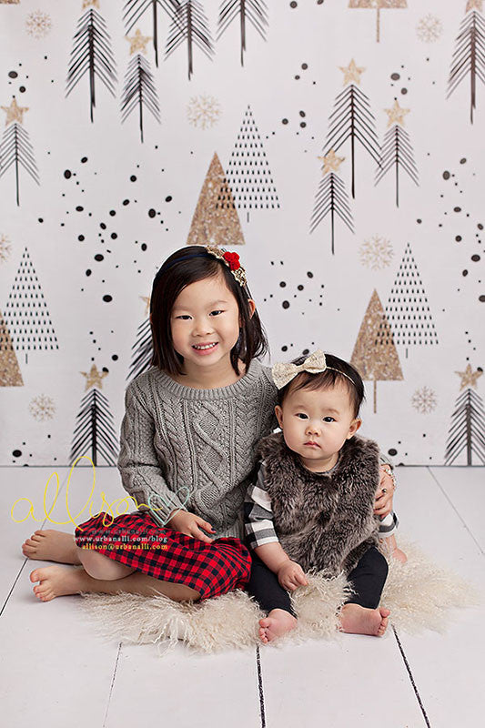 Rustic White Wood Floor Mat - HSD Photography Backdrops 