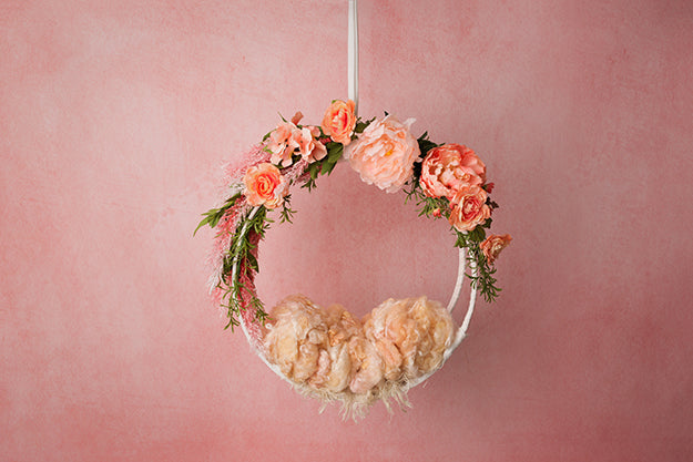 Peachy Pink | Hanging Basket III Coll. | Digital - HSD Photography Backdrops 