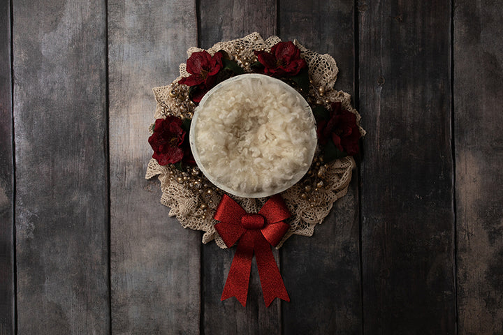 Holiday Bow Red II | Digital - HSD Photography Backdrops 